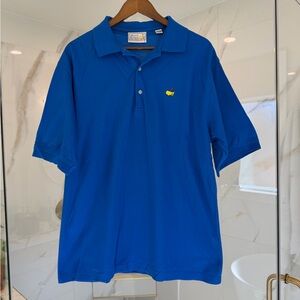 Augusta National Golf Shop Masters Polo Shirt Men’s L Blue 100% Cotton